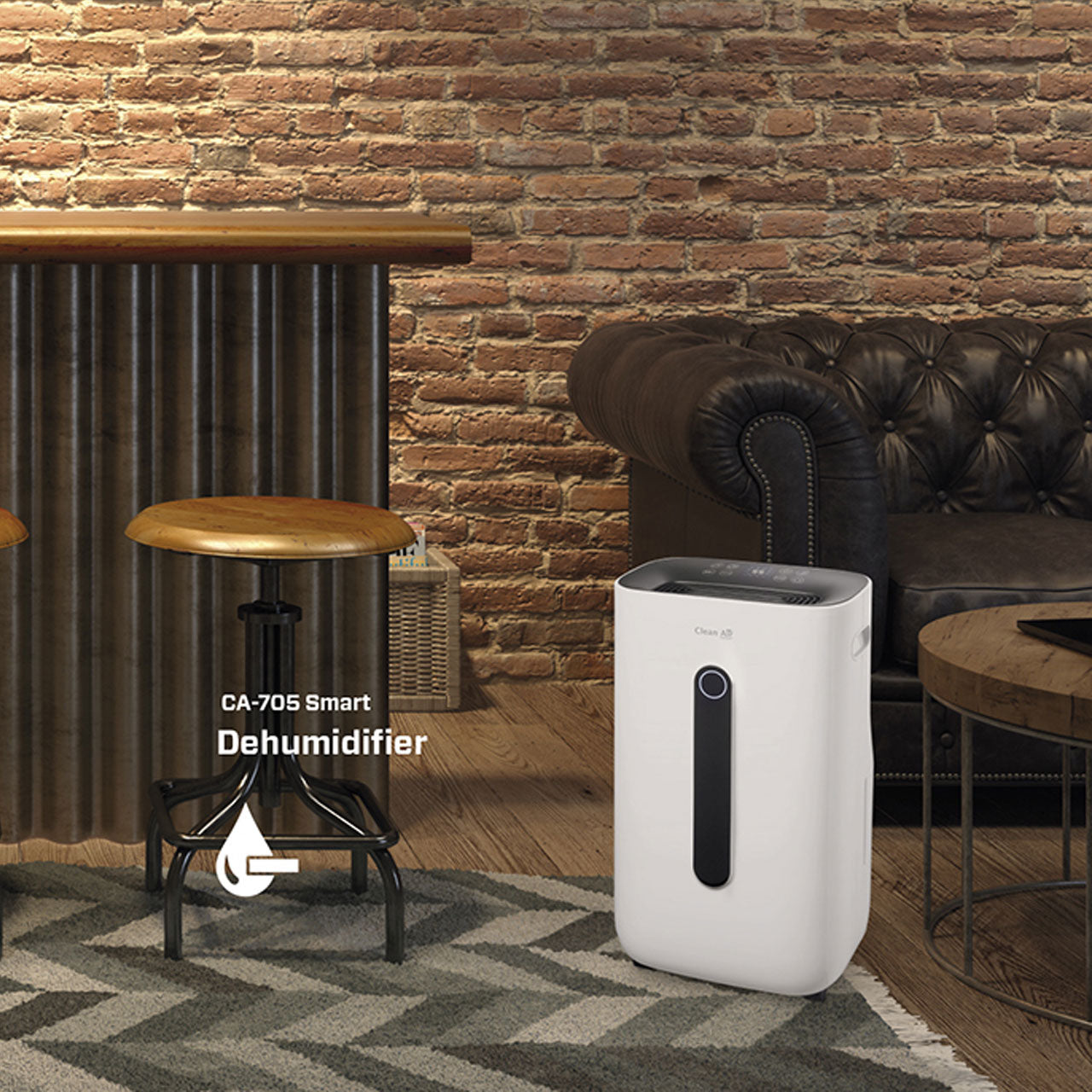 Clean Air Optima® CA-705 Smart Luftentfeuchter, Schwarz / Weiß