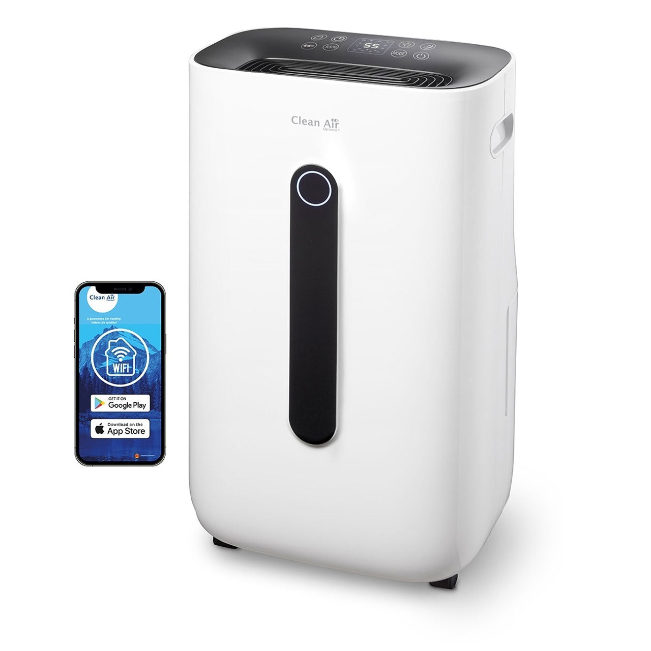 Clean Air Optima® CA-706 Smart Luftentfeuchter - Schwarz/Weiß