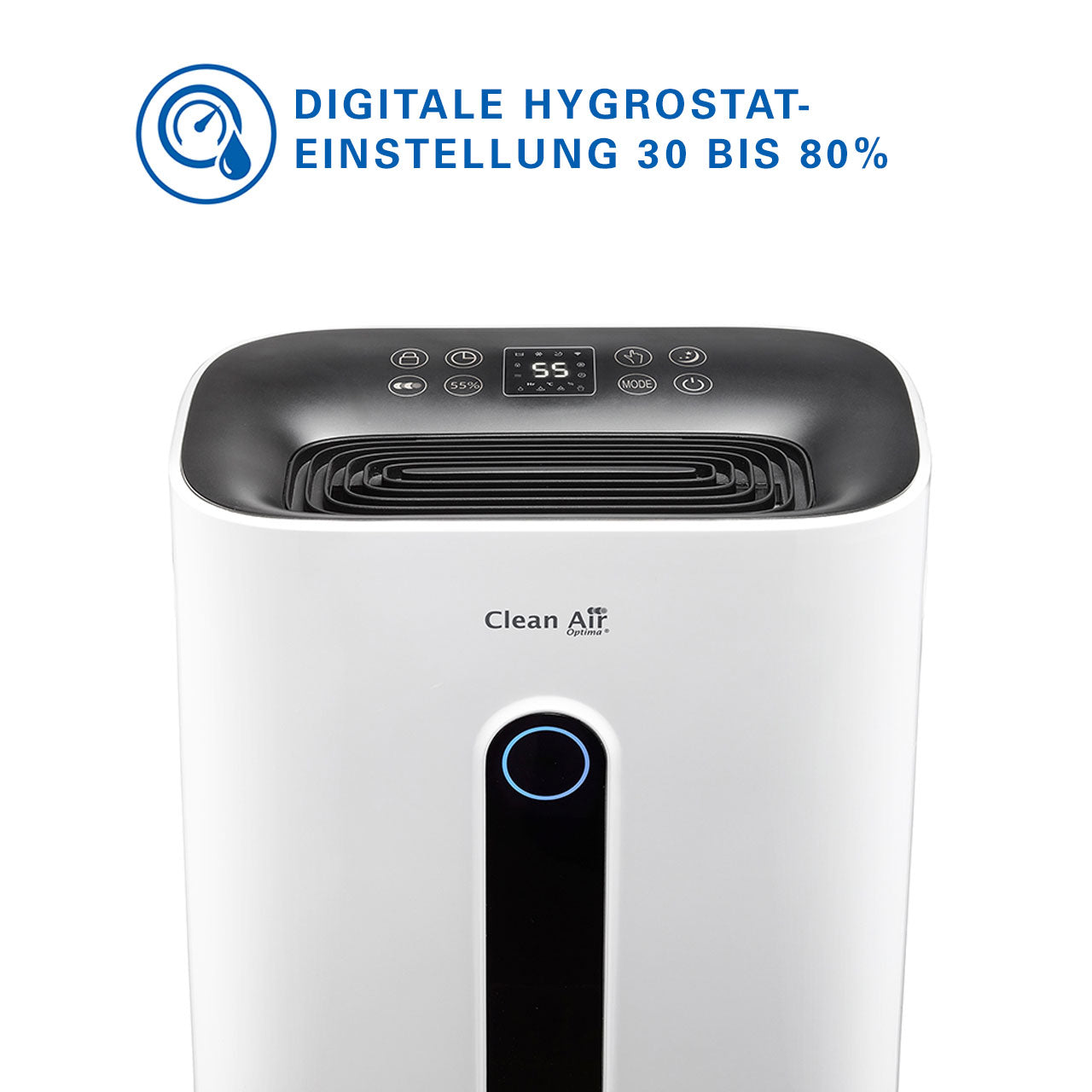 Clean Air Optima® CA-705 Smart Luftentfeuchter, Schwarz / Weiß